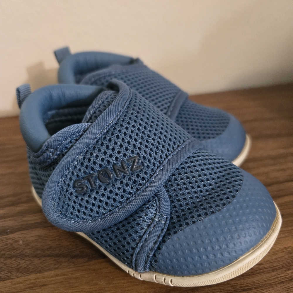 Stonz Mesh Blue Baby Walkers (Vegan)